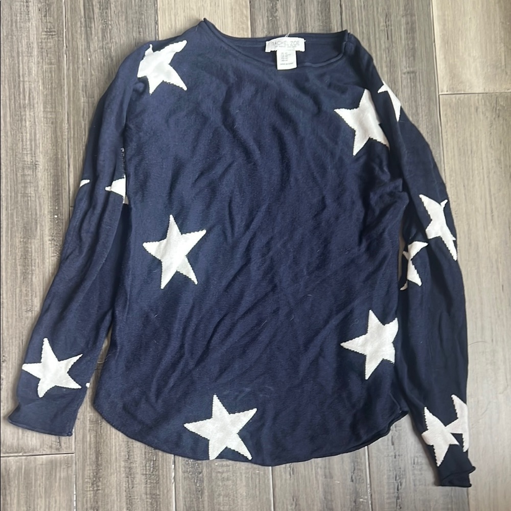 Navy Star Patterned Sweater